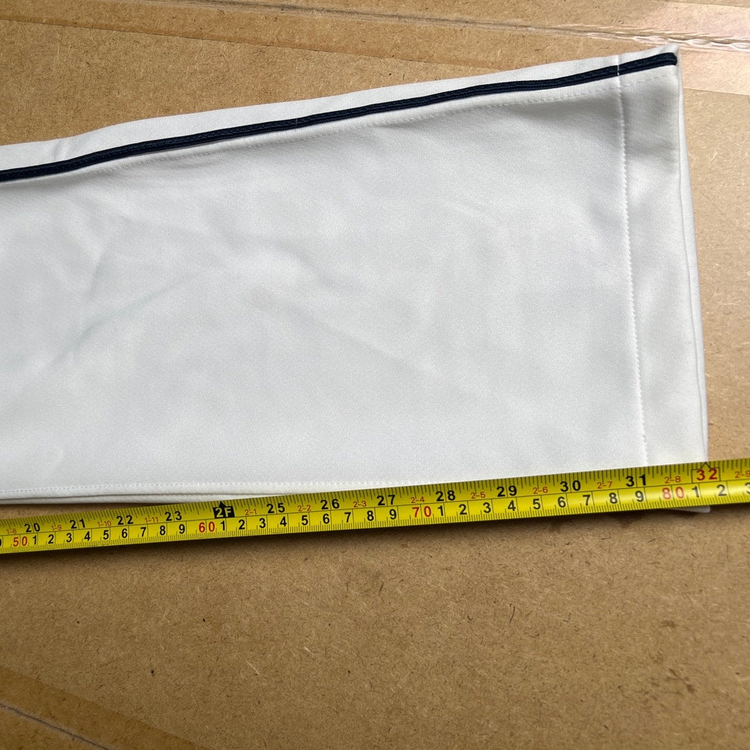 NWT Mizuno Adult BB White Pants S Baseball and Softball Opened Hemmed Bottom