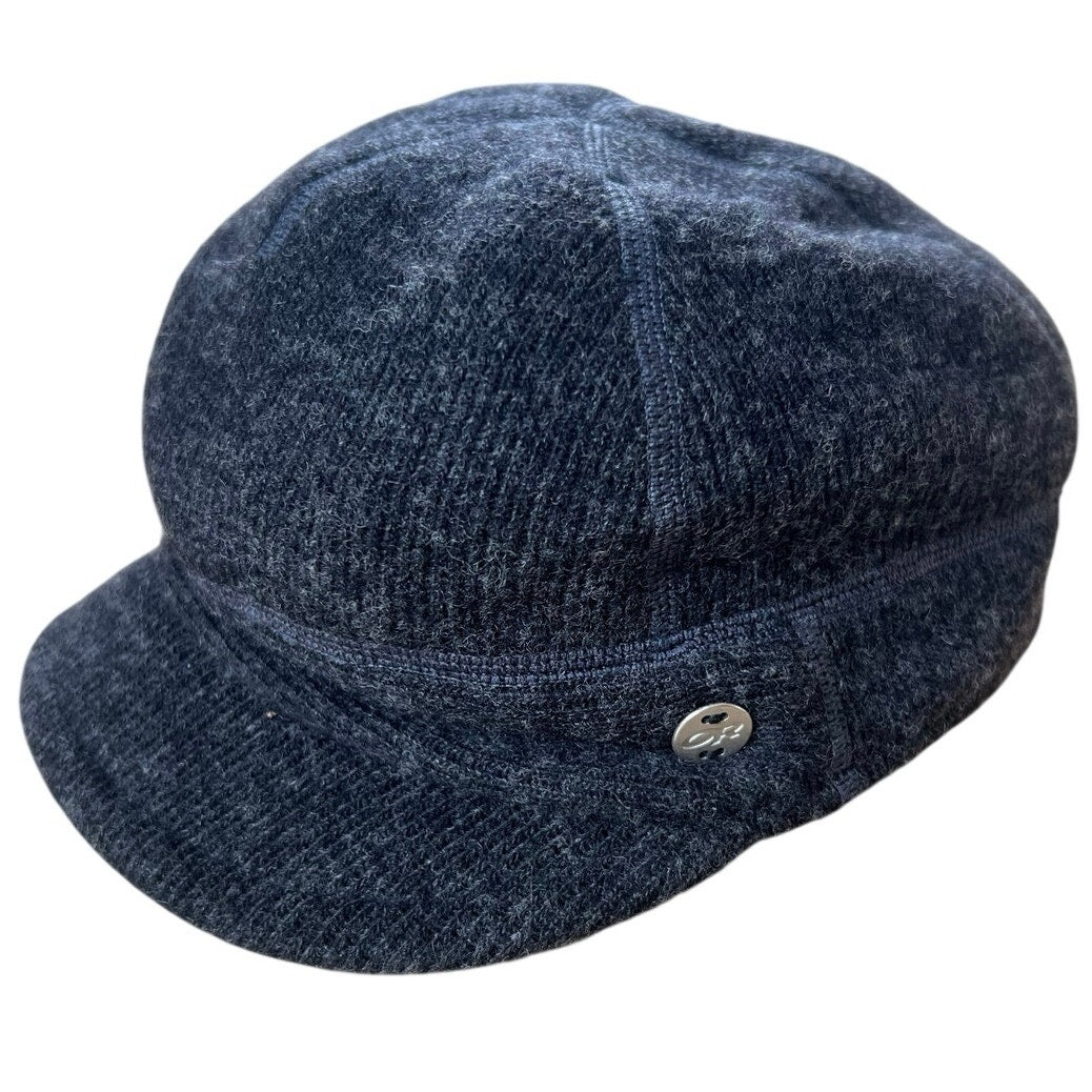 Outdoor Research Hat Cap Newsboy Womens M Gray Lined Insulated Button Logo