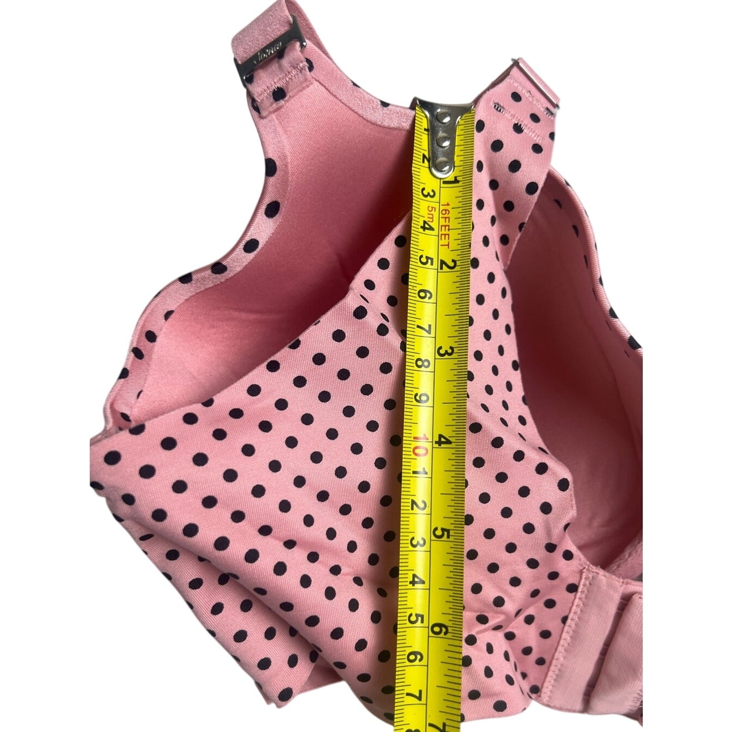 Soma Full Coverage Polka Dot Pink 36DDD Vanishing Back Bra