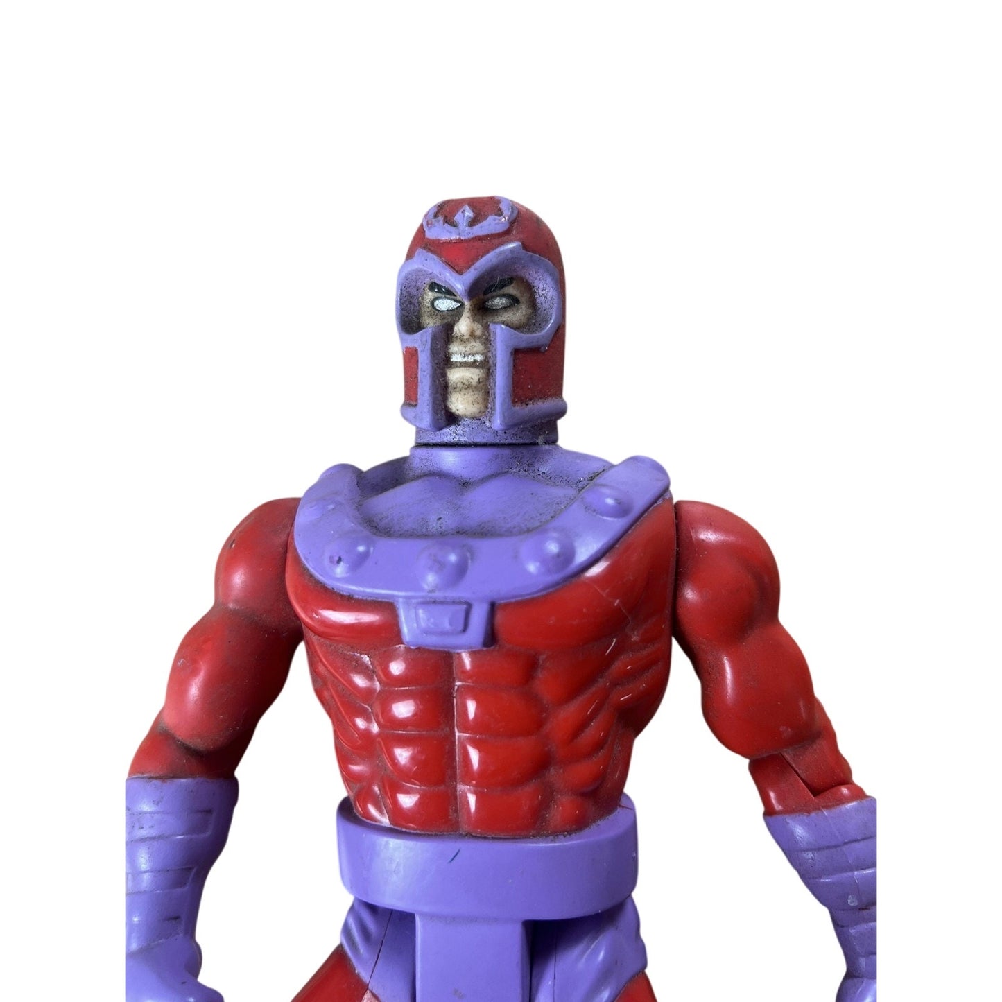 ToyBiz Magneto Action Figure Vintage 1994 Red Marvel Unboxed Plastic PVC