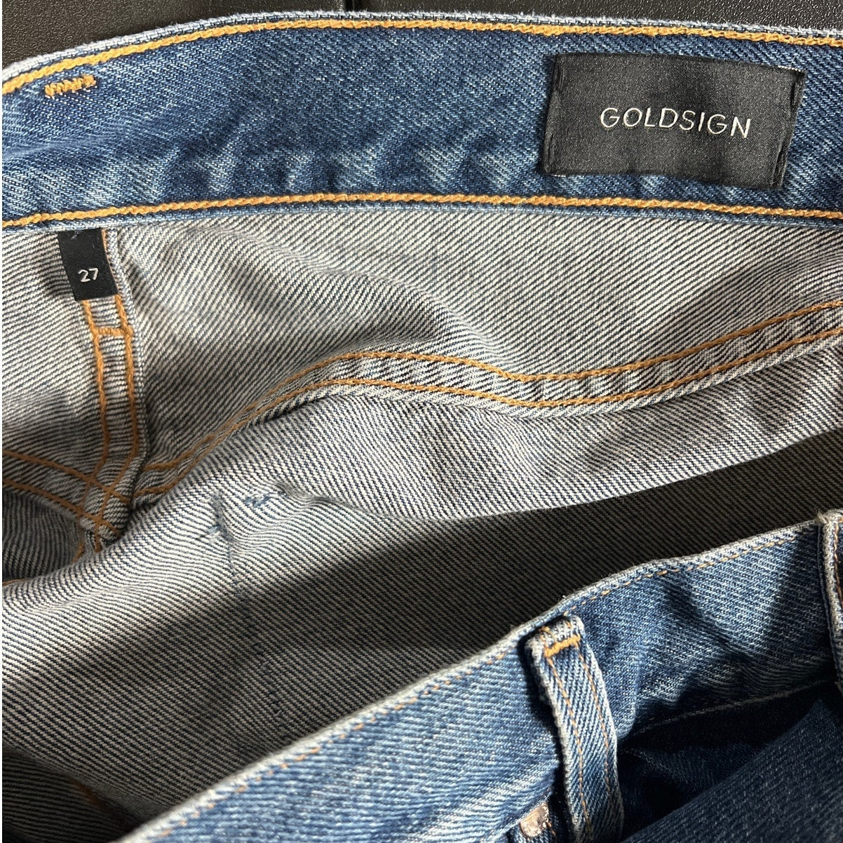 Goldsign Harper Straight Leg Ankle Cropped Jeans Women's Size 27