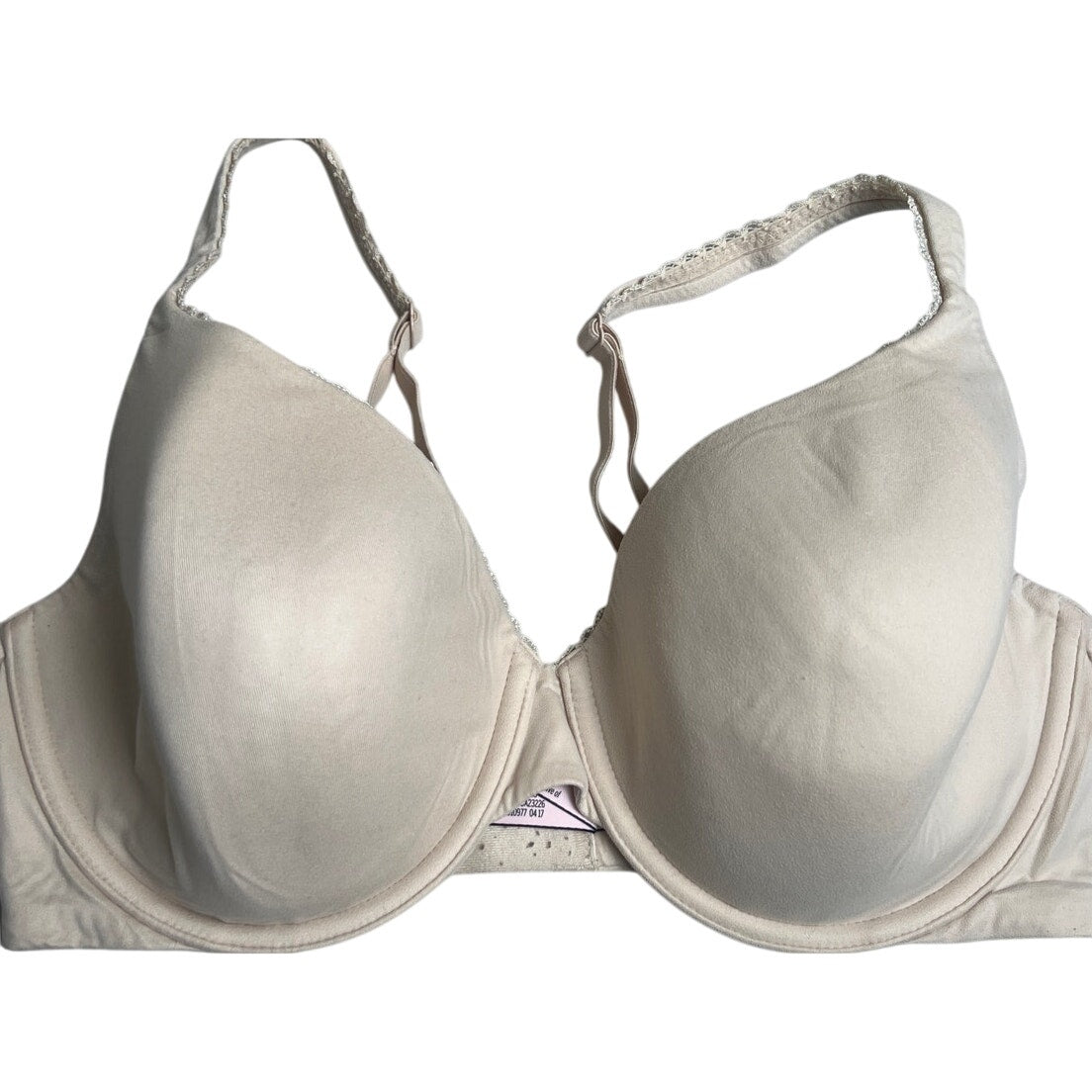 Victoria's Secret Line Perfect Coverage Cream Bra 34DD