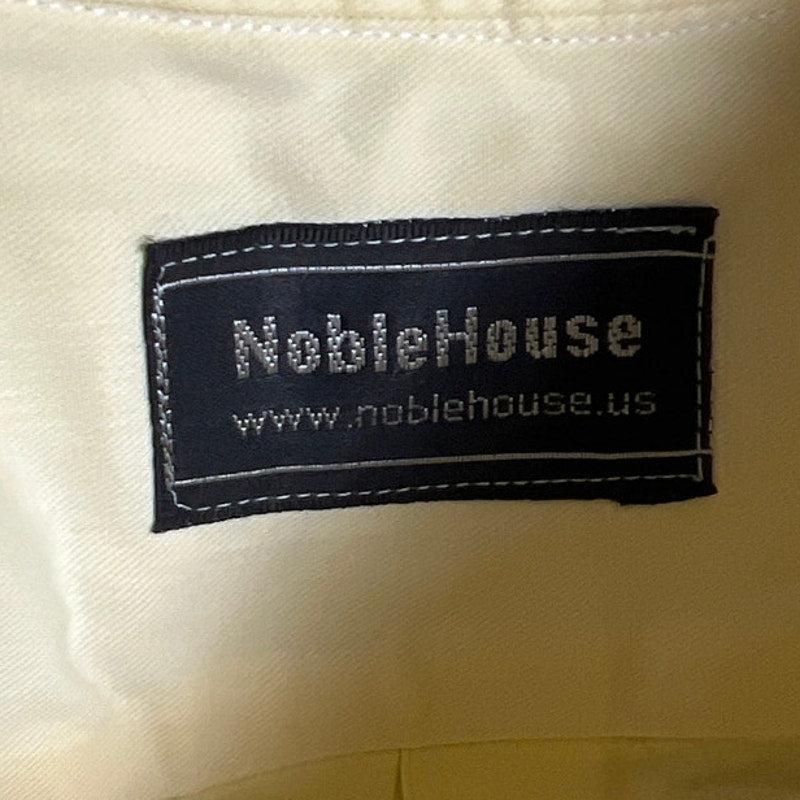 NobleHouse Yellow Buttom-Down Men's Dress Shirt Size Large