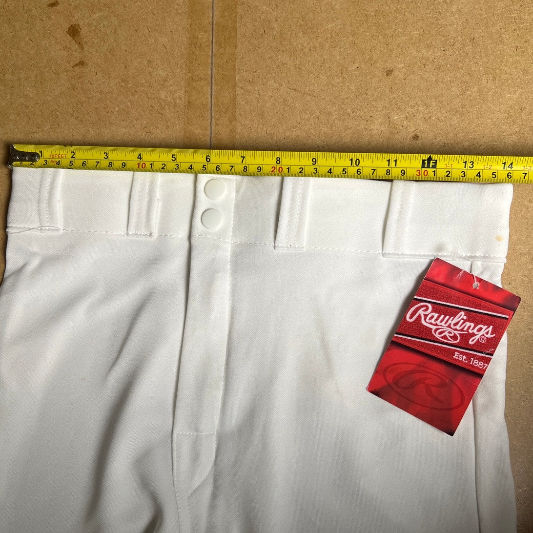 NWT Rawlings White Baseball Pants Men's Small