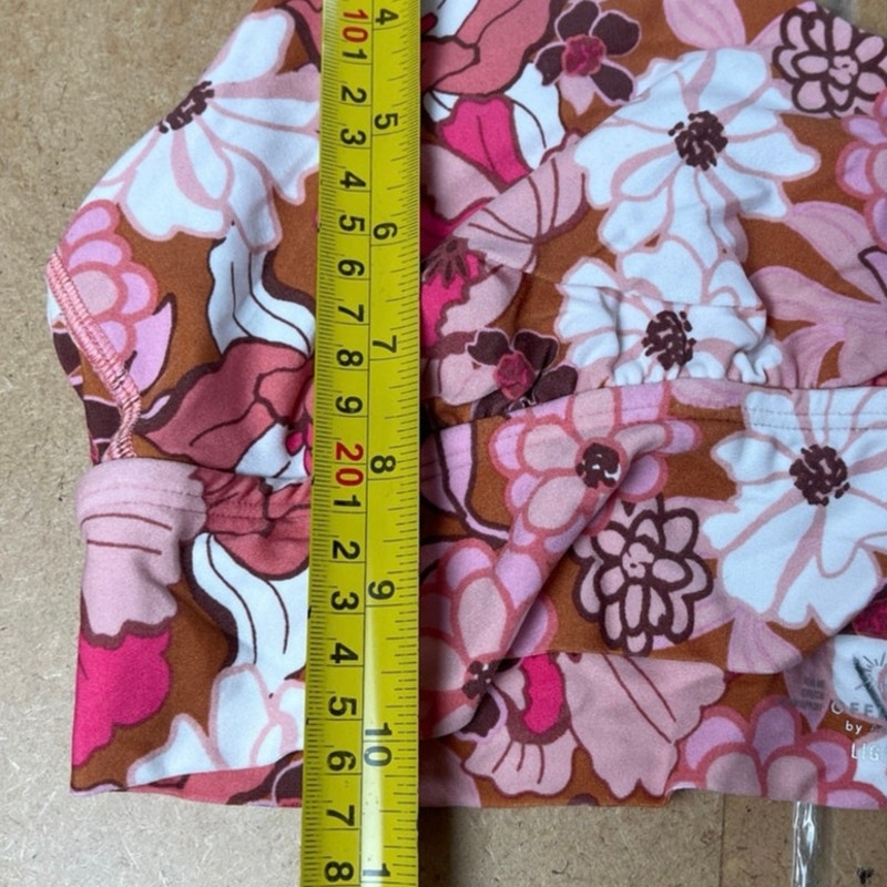 Aerie Offline Floral Pink Active Top Size Large