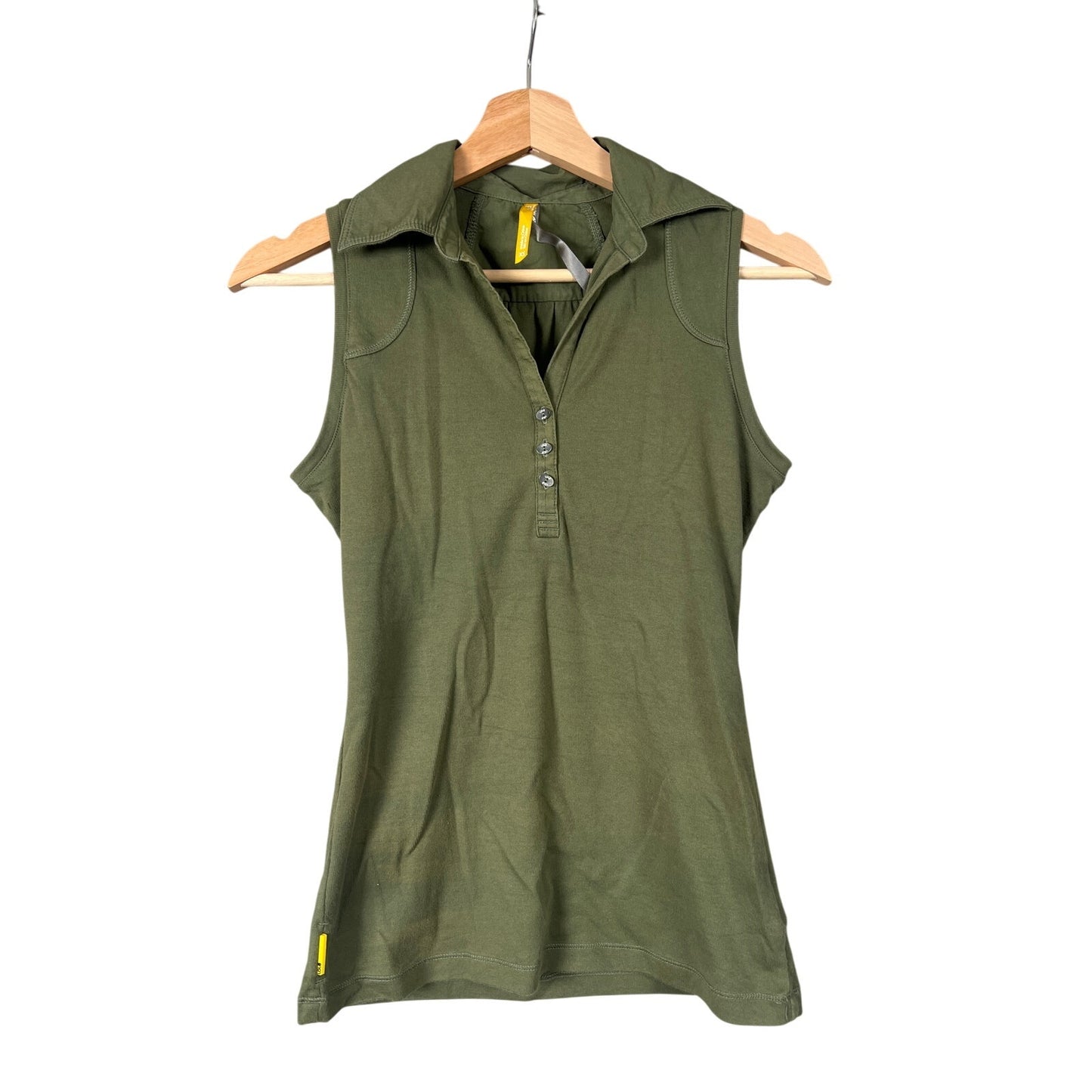 Lole Cross Court Polo Tank In Green Women's Size XS