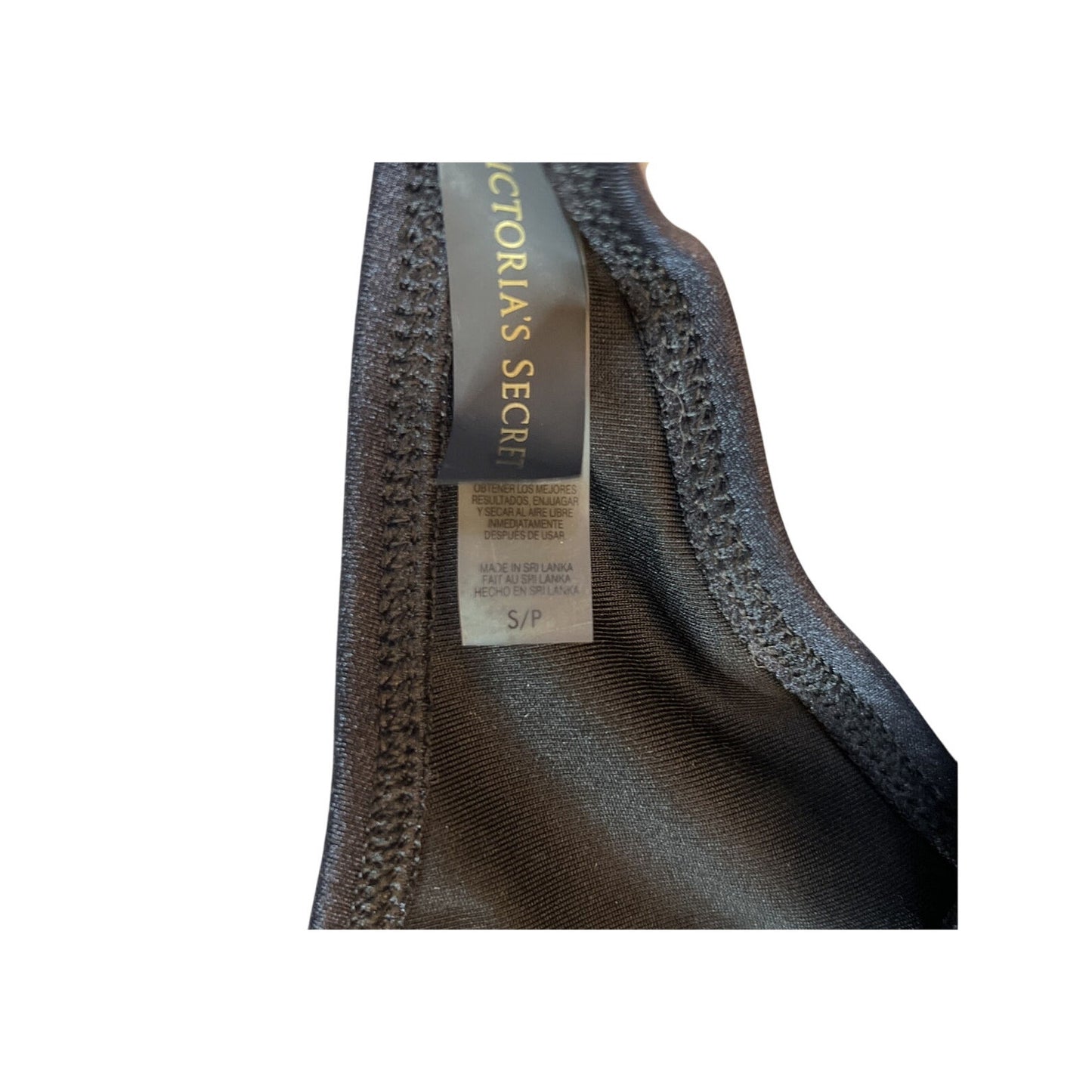 Victoria's Victoria Secret S Small Bikini - Black Gold Clasp - EUC