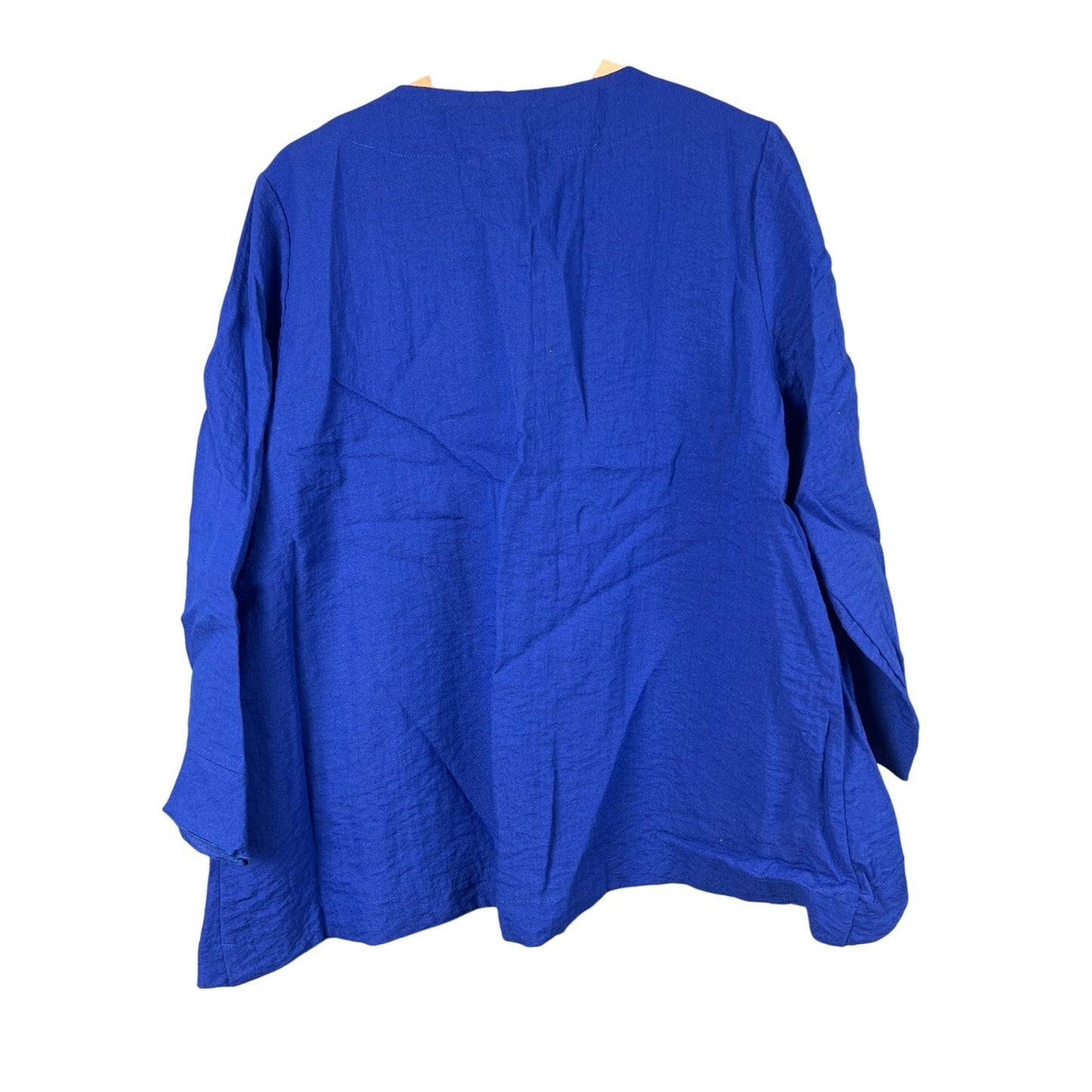 Habitat Women’s Jacket Size M Blue Pockets Button Boho Coastal Grandma