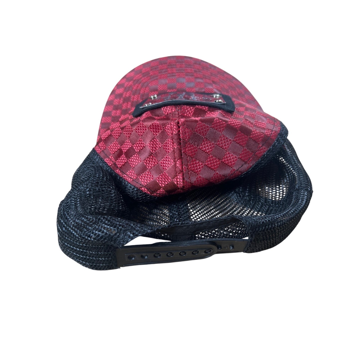 Monster Energy Red Checkered Hat One Size