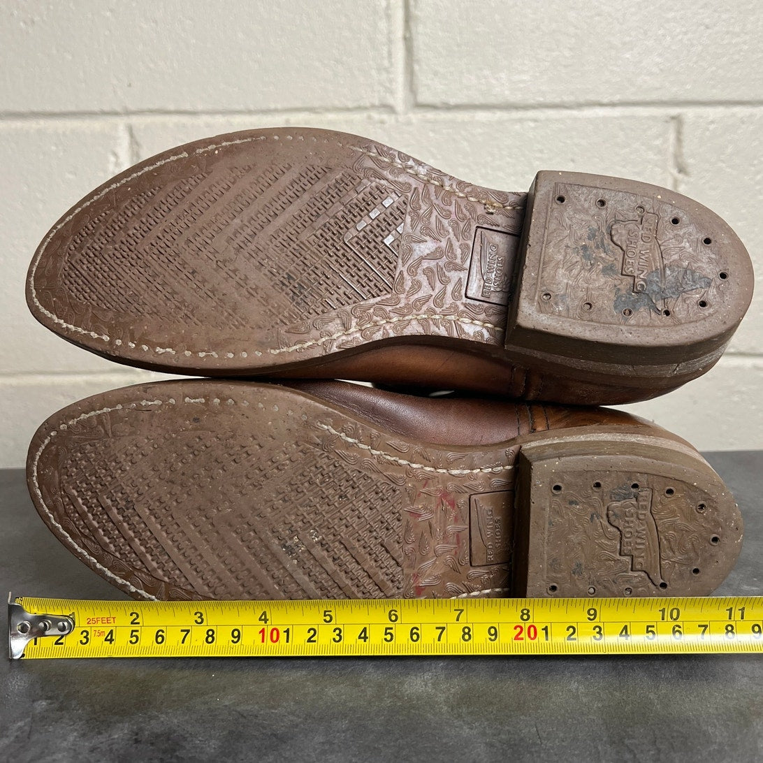 Redwing Made In USA Western Boots Brown Leather 8.5D