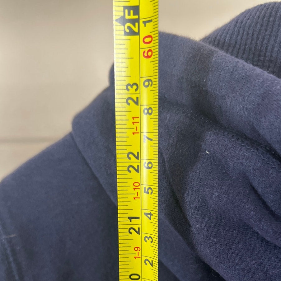 Aeropostale Hoodie Medium College Style Full Zip Navy Blue