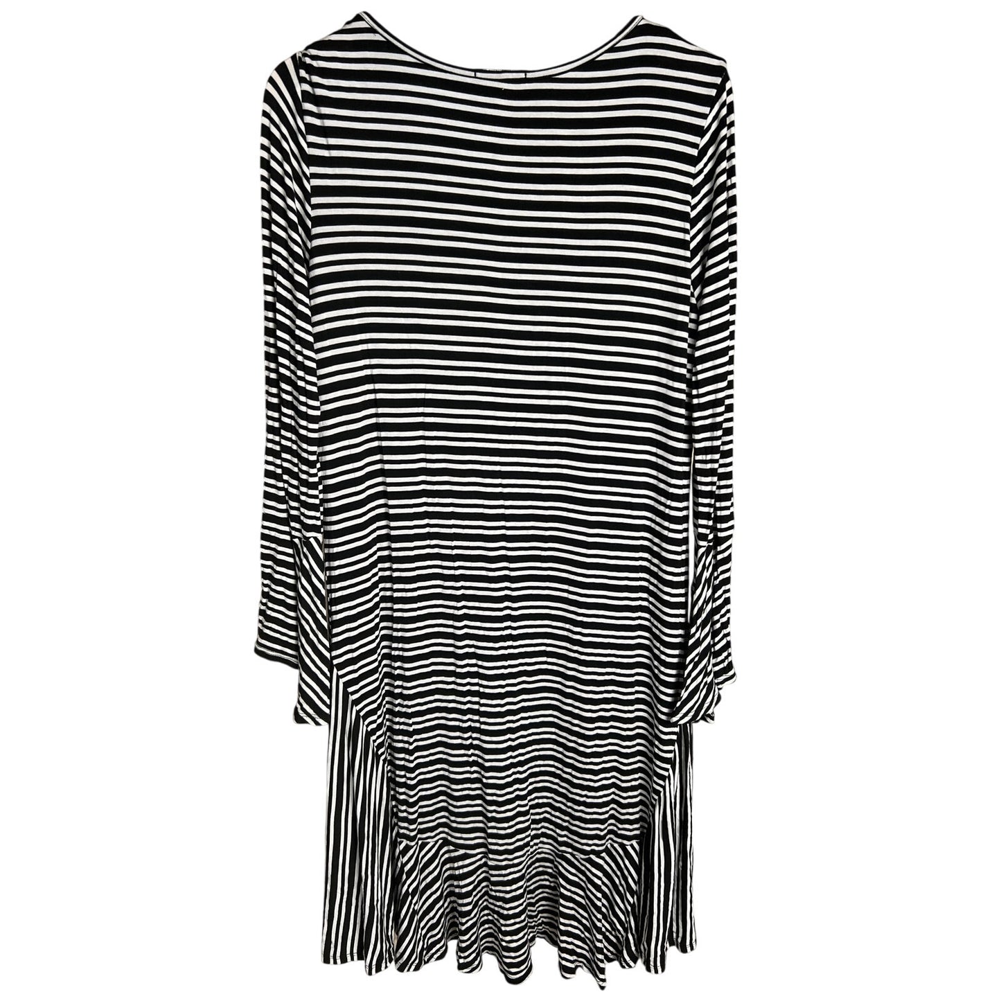Sweet Claire Black White Striped Dress *Dimensions In Pictures*
