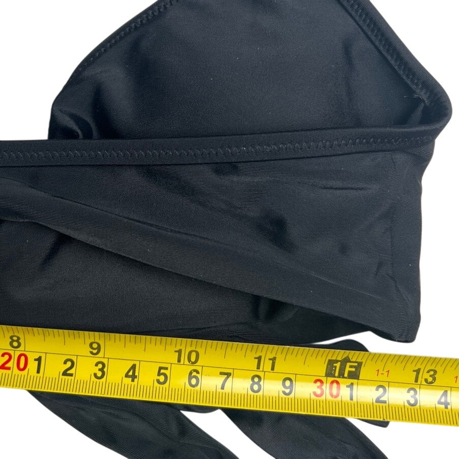 Aerie NWT Medium M Black Bikini Swim Top Bow Tie Front