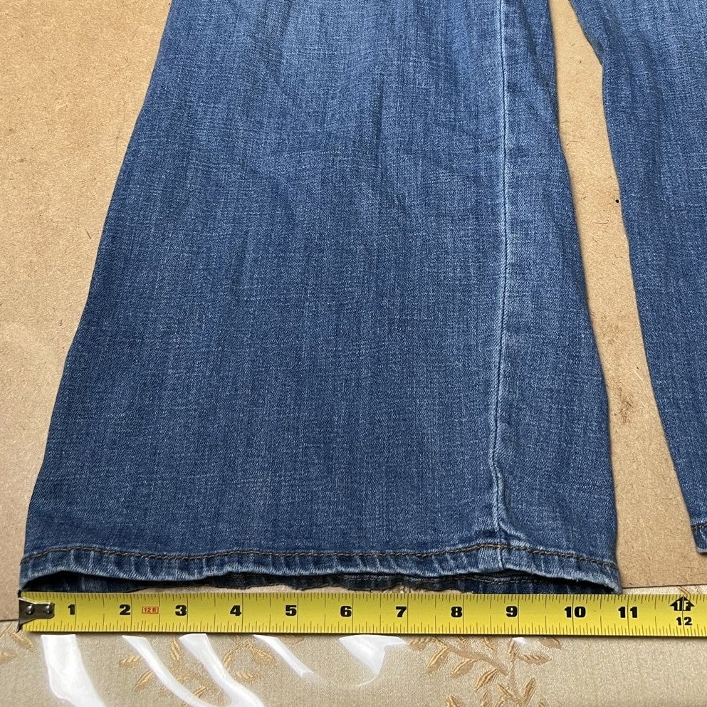 Scoop Jumpsuit Womens XL Blue Denim Collared Short Sleeve Pockets Button Casual
