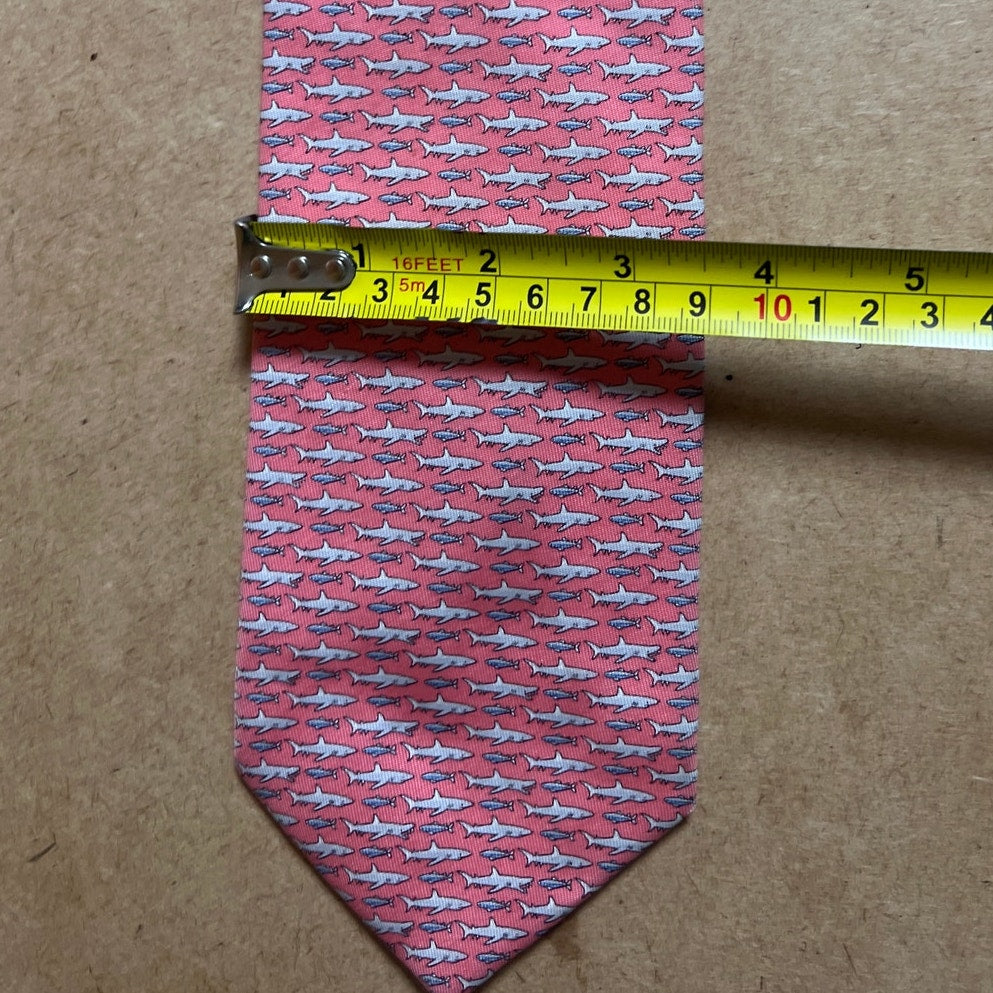 Vineyard Vines Men's Martha's V. Whale Patterned Hand Picked Shep & Ian Neck Tie
