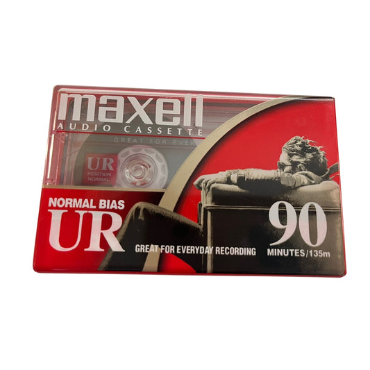 Maxwell UR 90 Audio Cassette Tape Normal Bias Single New Sealed - NWT