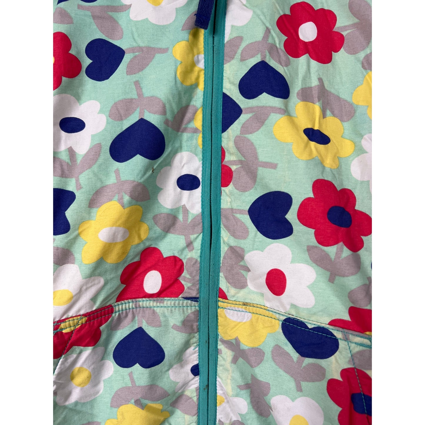 Mini Boden 11-12Y Polka Dot Girl Coat Jacket Fleece