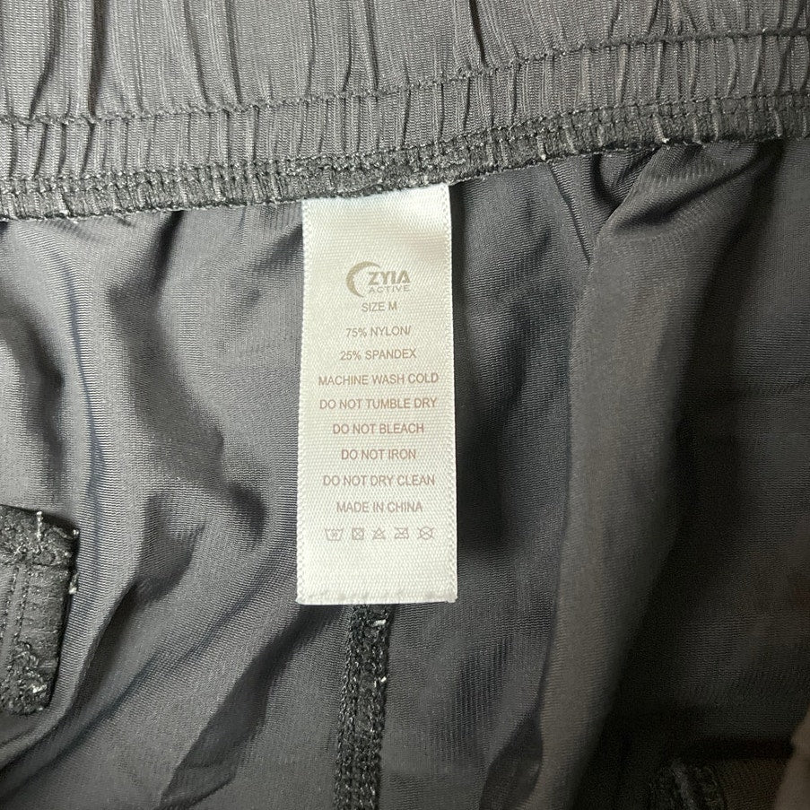 Zyia Active Nylon Seamless Performance Black Pants Size M