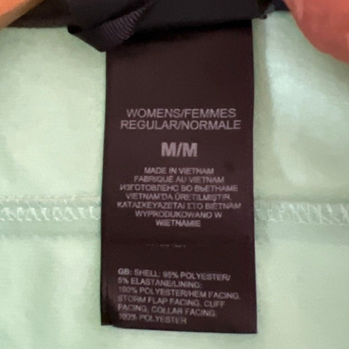 The North Face Storm Collar Softshell Jacket Mint Green Women's Size M