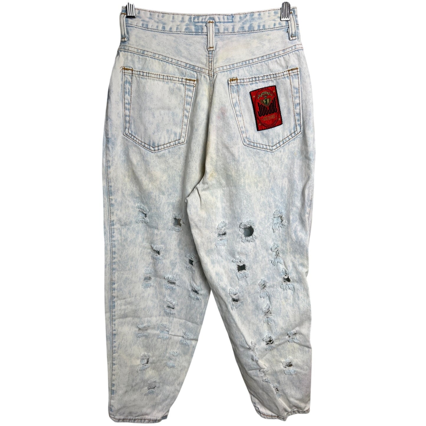 Vintage Jou Jou Light Acid Wash High Rise Hole Jeans Size 11/12