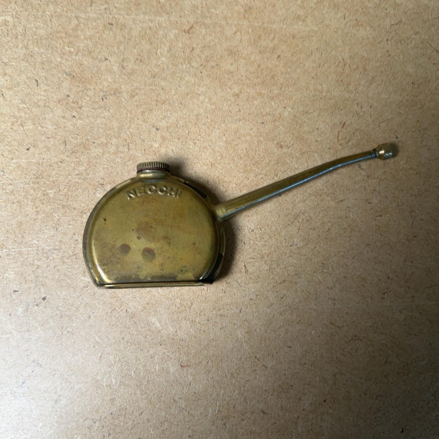 Vintage NECCHI Brass Sewing Machine Oiler Small Long Spout Made In Italy