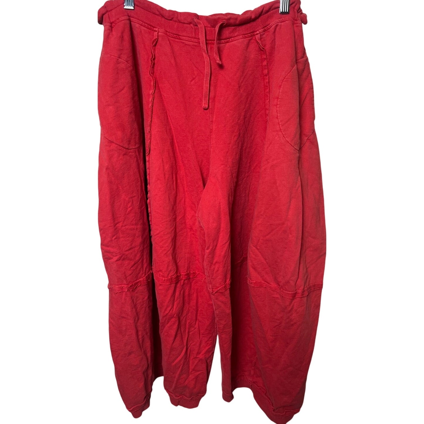 Y2K Tribal Red Flair Wide Baggy Pants Size Medium