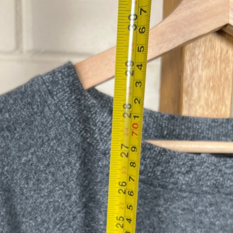 Lululemon Cotton Elastane Short Sleeve Tunic Drawstring Women's Hem SweaterShirt size 6