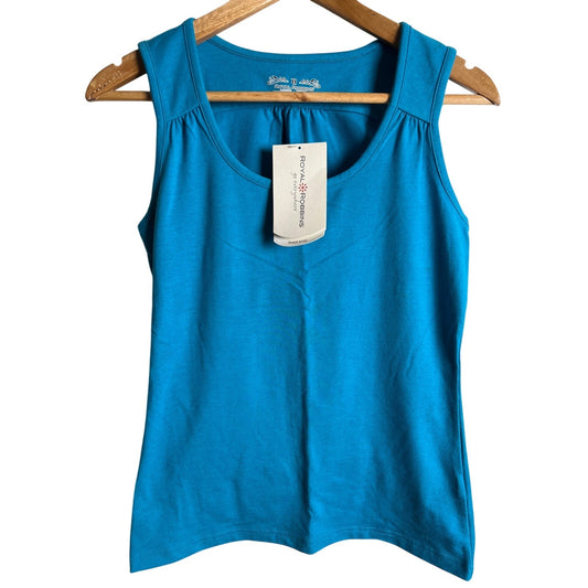 NWT Royal Robbins Women Small Essential Tank Top UPF Protection Blue