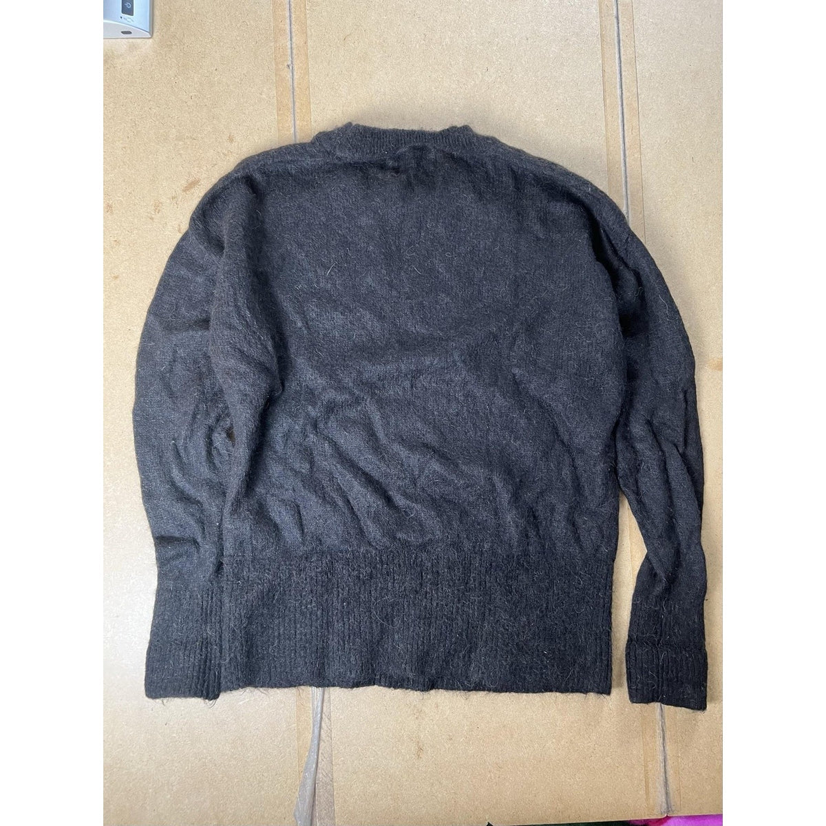 Banana Republic Sweater Mens M Gray Pullover Crew Neck Wool Oversized Relaxed