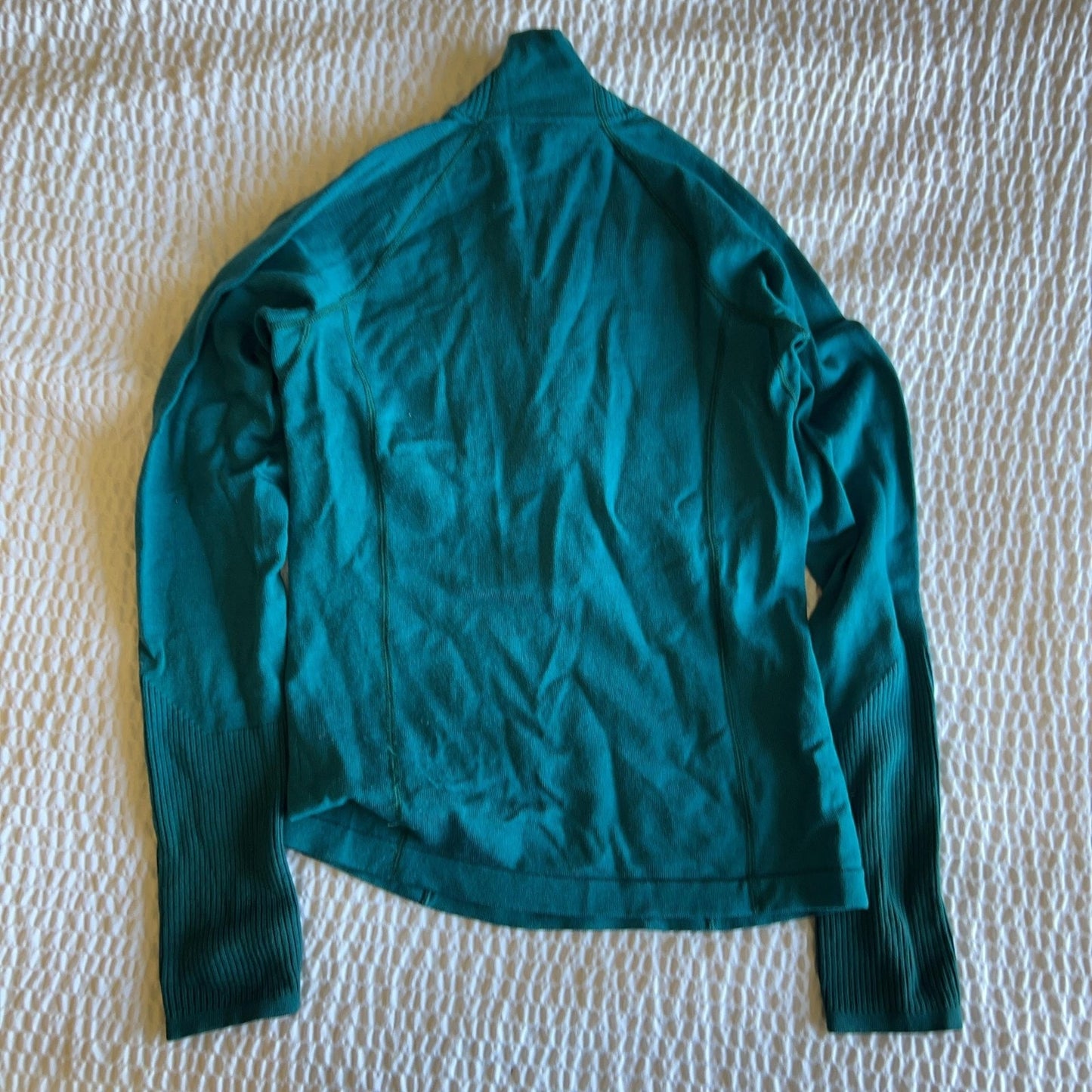 SmartWool Sweater Womens S Green Pullover Mock Neck 1/4 Zip Lightweight
