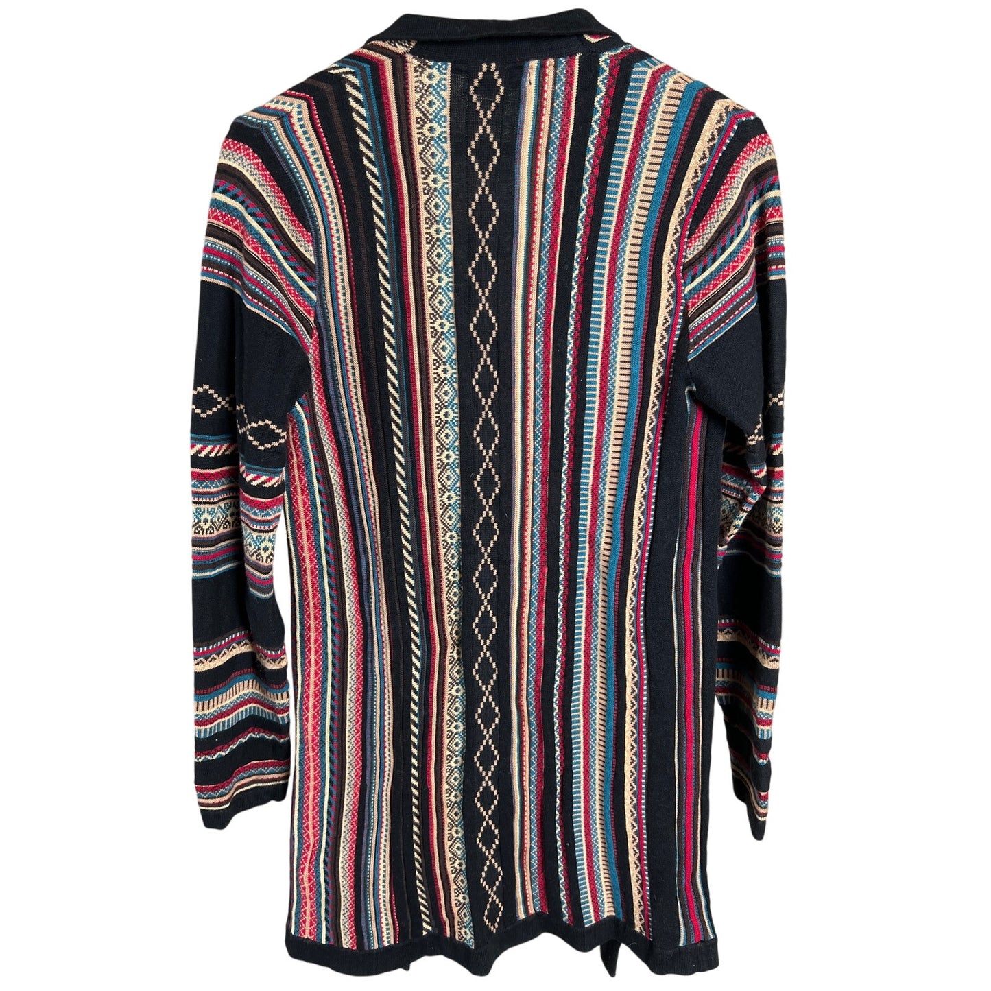 Orvis XS Southwest Aztec Cardigan Striped Multicolor Long