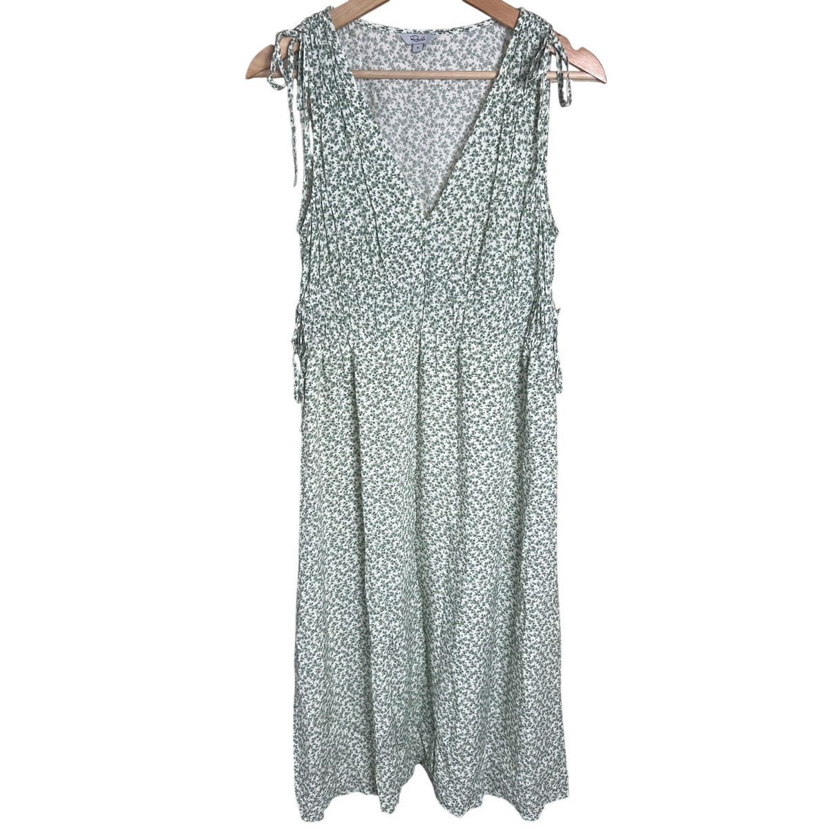 Rails Small Constantine Dress Green Garden Midi Small