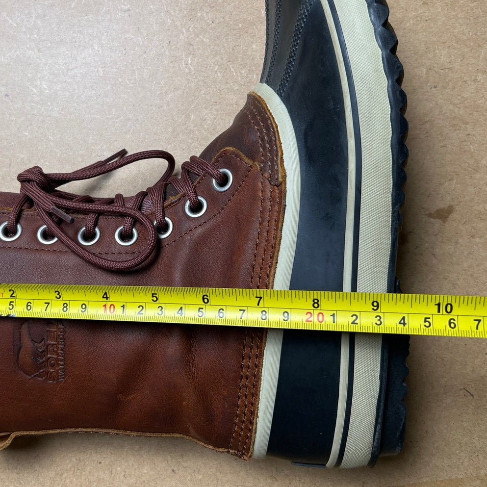 Sorel Women’s Waterproof Leather Rubber Boots Size 10