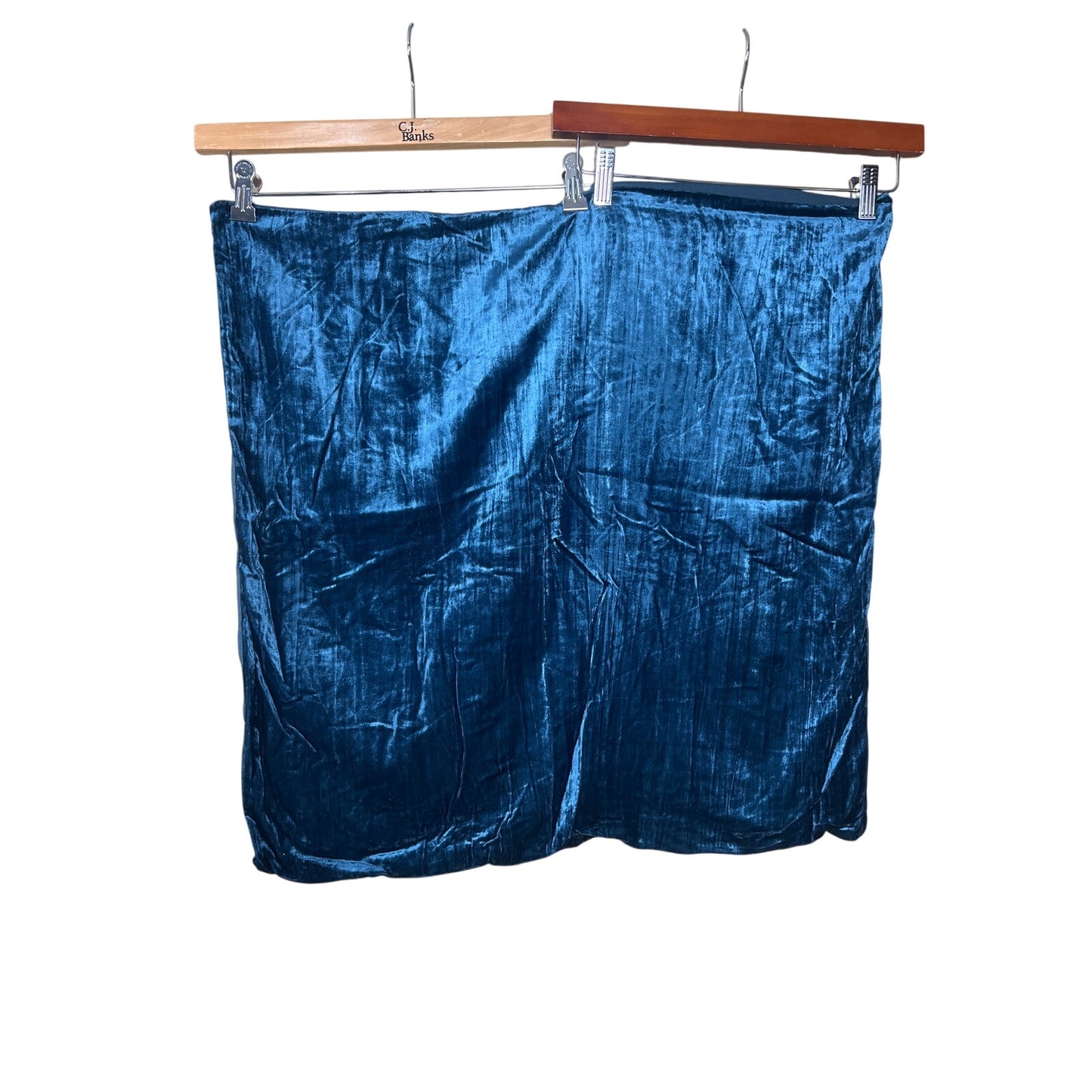 West Elm Set of 2 Navy Blue Velvet Pillow Case