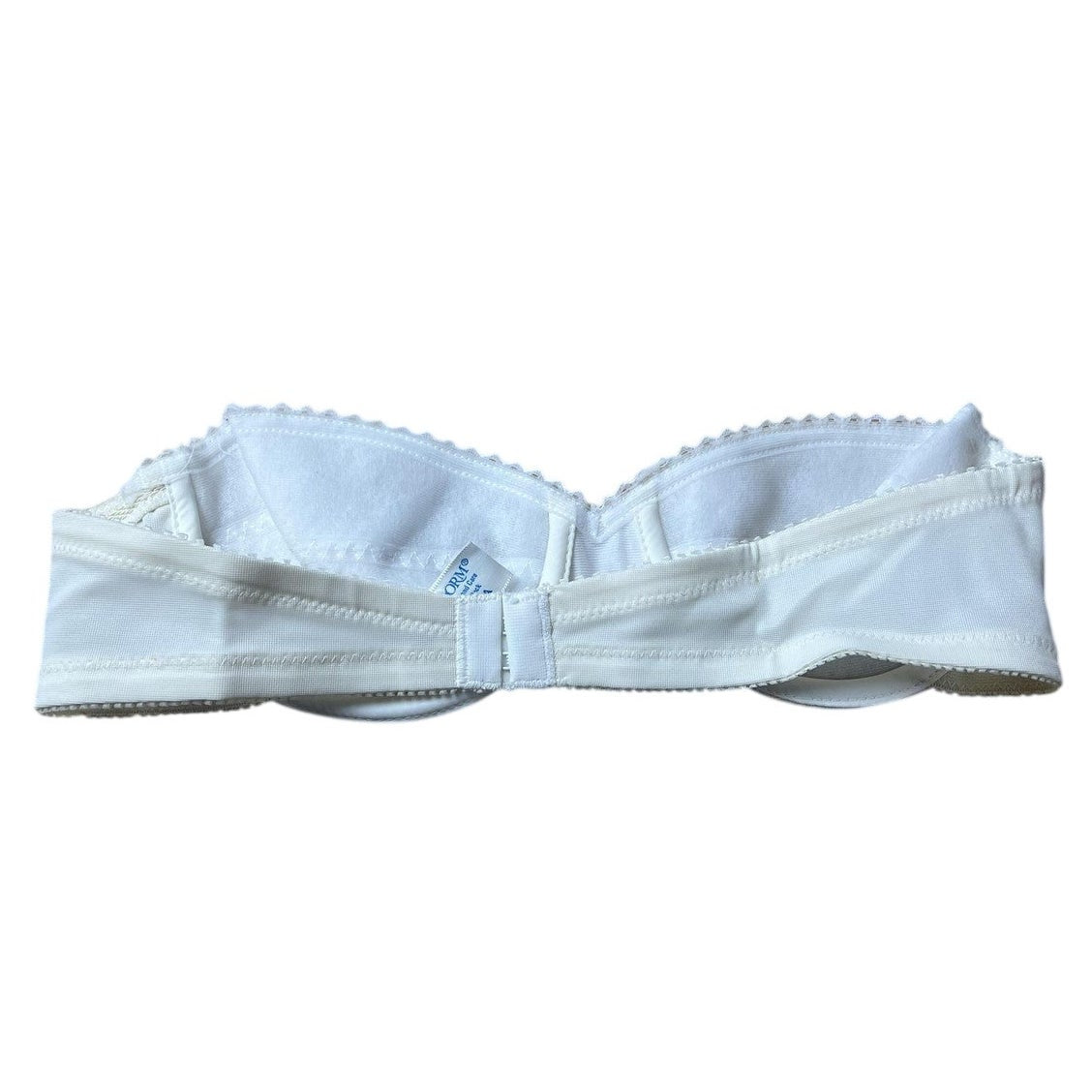 Bestform Bra Womens 34A White Balconette Strapless Lightly Lined Underwired