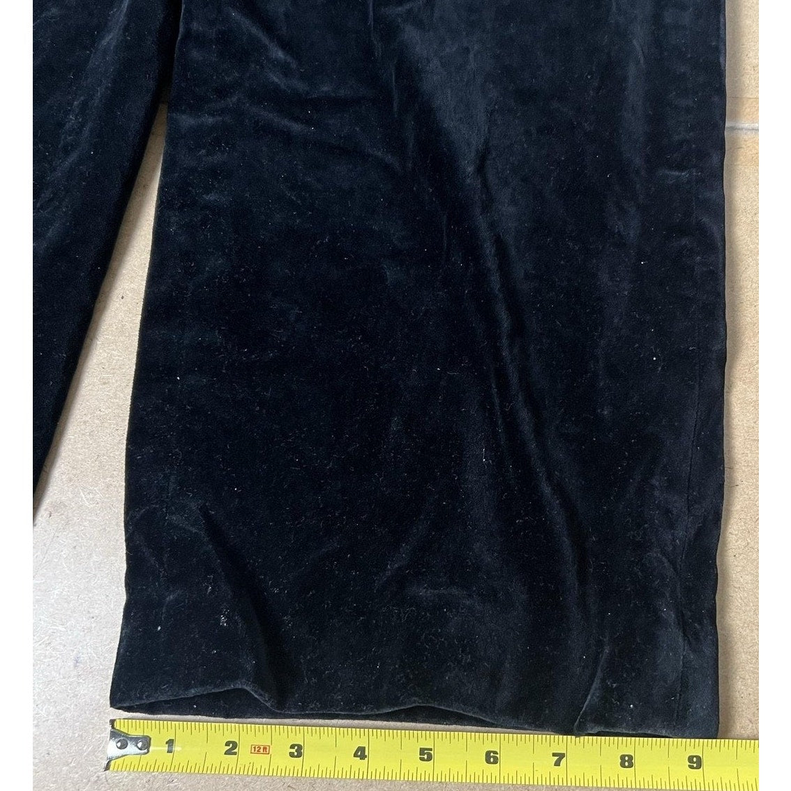 LORD & TAYLOR Pants Women's 18W Black Velvet Dress Pants Lined Stretch Zip
