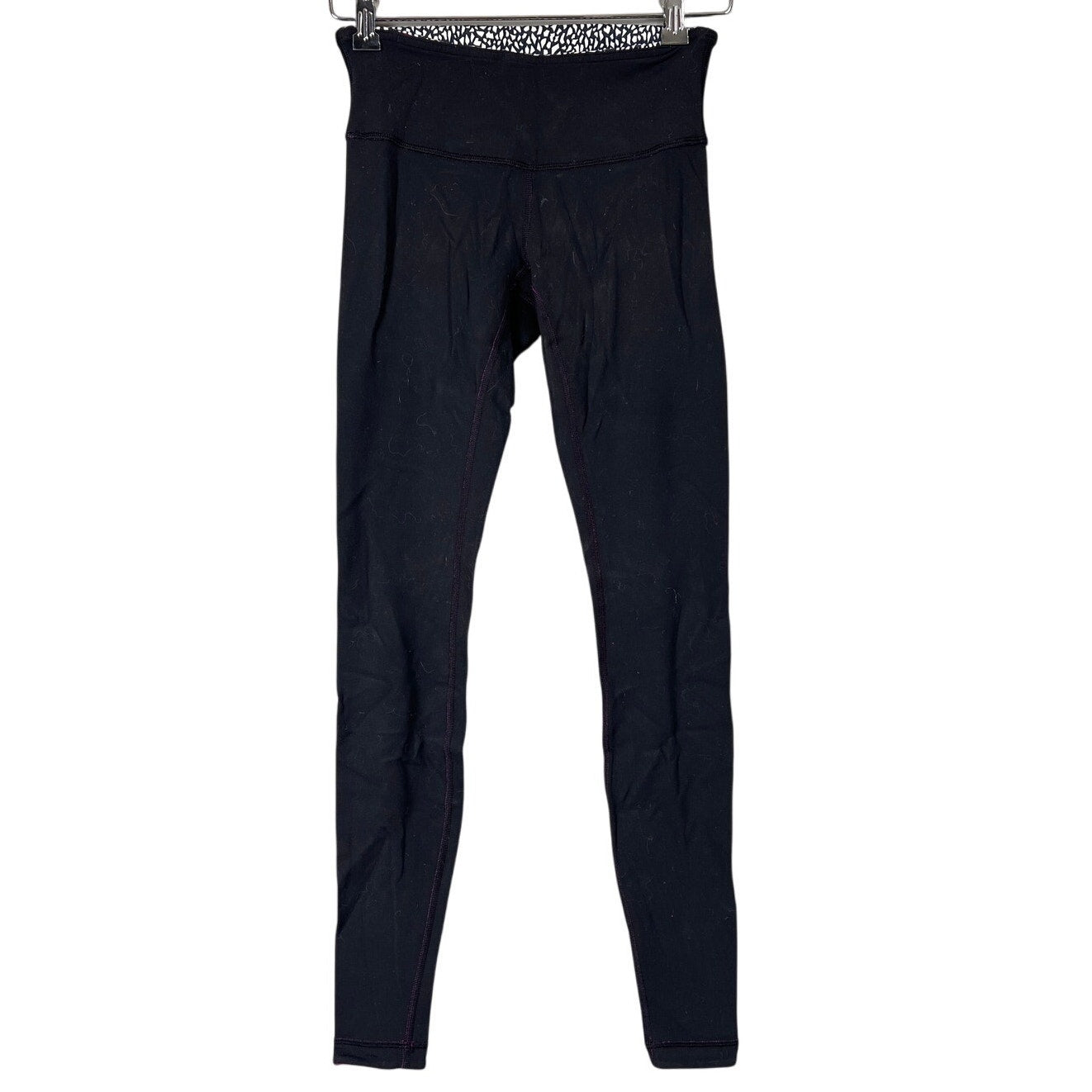 Lululemon Wunder Under Women Size 4 Black Yoga Leggings