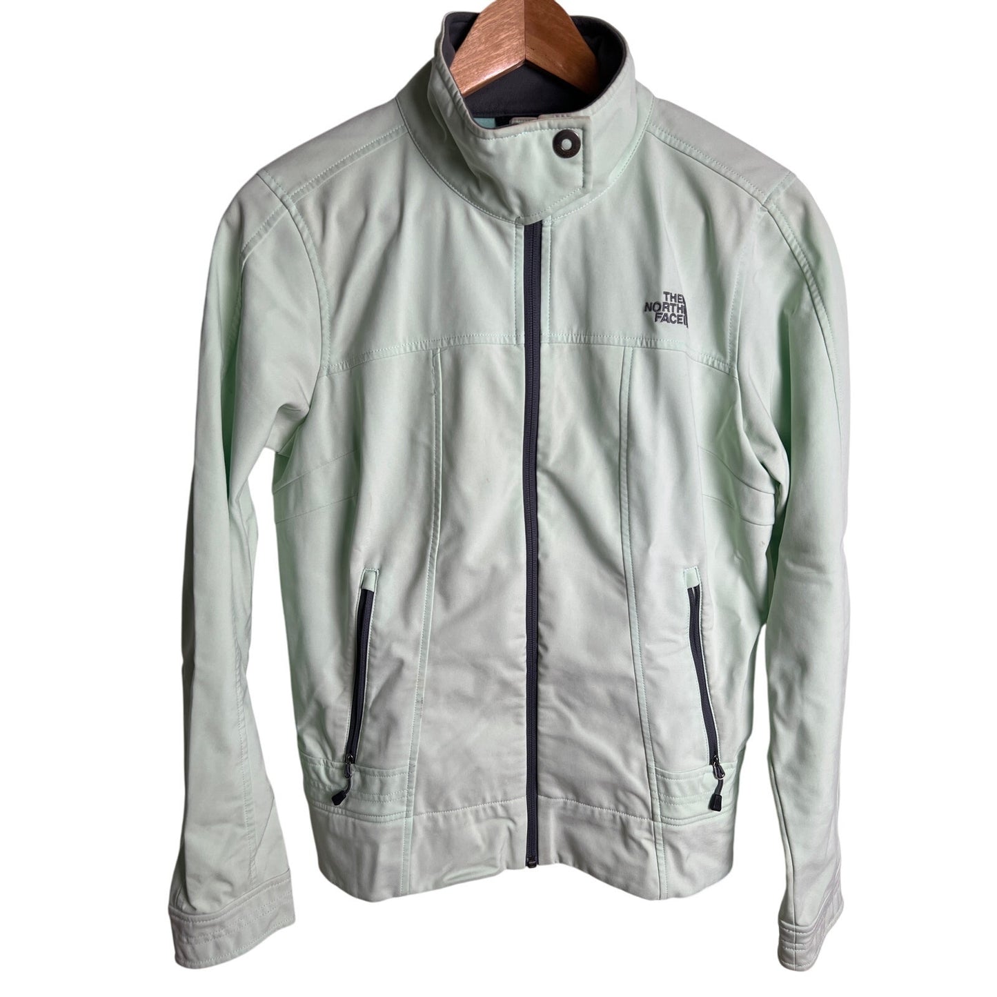 The North Face Storm Collar Softshell Jacket Mint Green Women's Size M