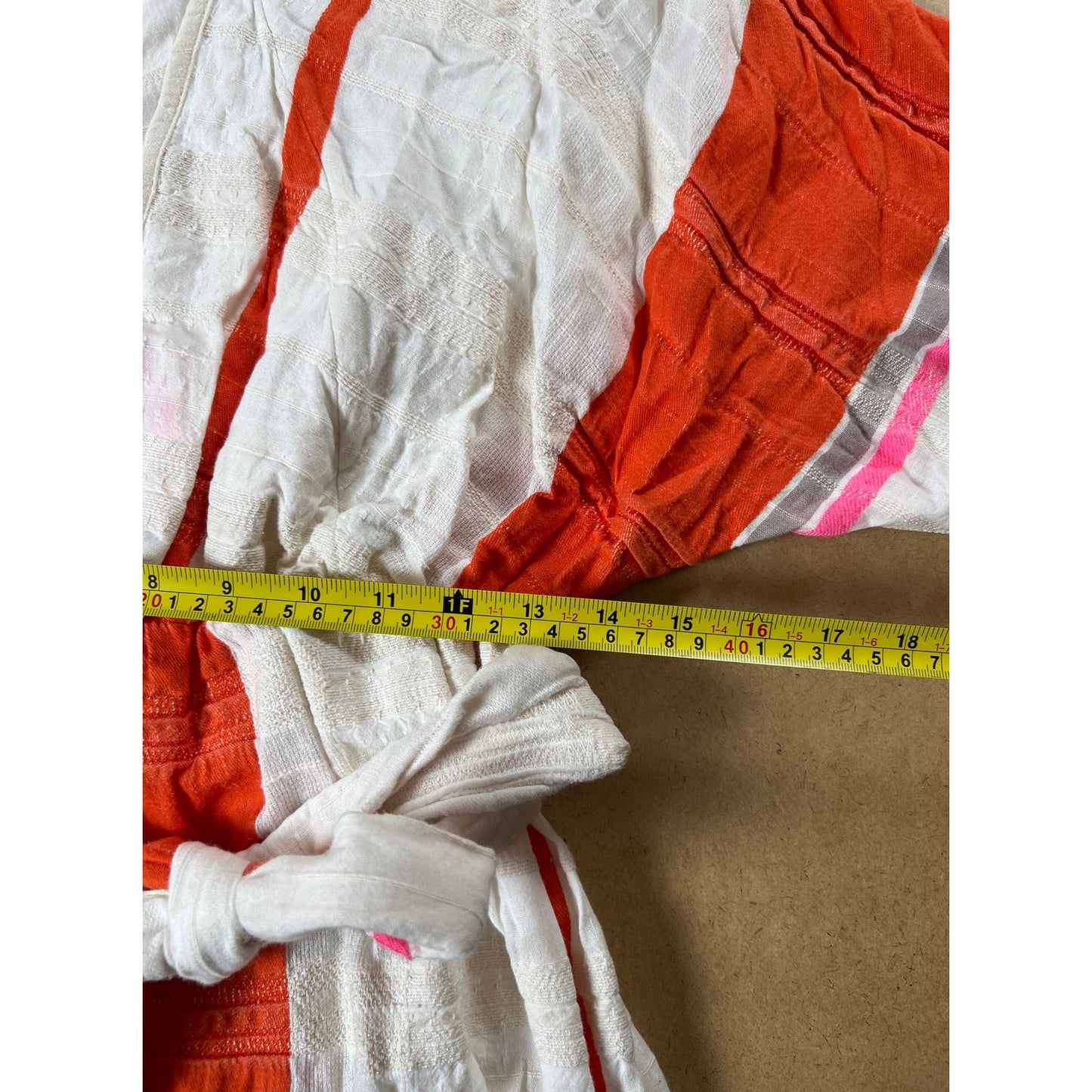 Ace & Jig Women's Striped Dress Size Medium Belted Blended Cotton