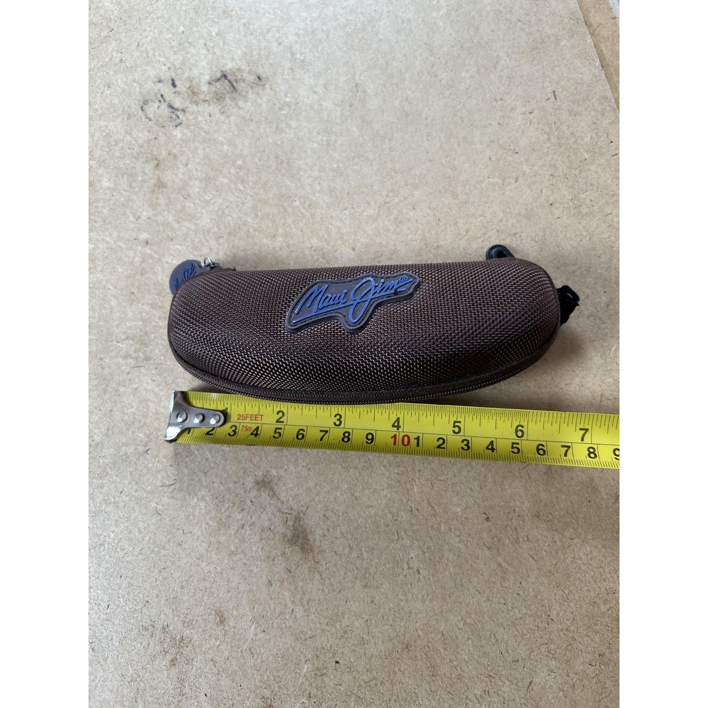 Maui Jim Sunglasses Mens 64-17-130 Brown Wrap Polarized MJ-405-10 Rimless