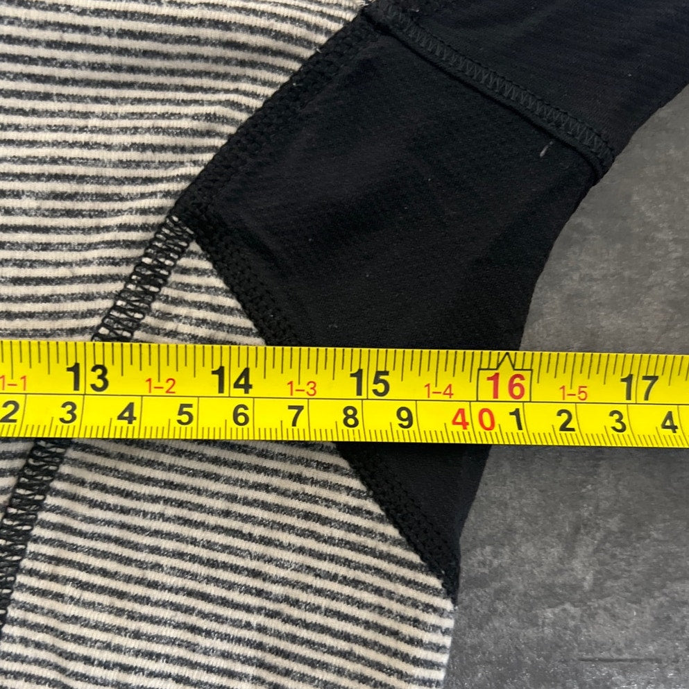 Lululemon Rulu Star Runner Tonka Stripe Top Size 8 Long Sleeve