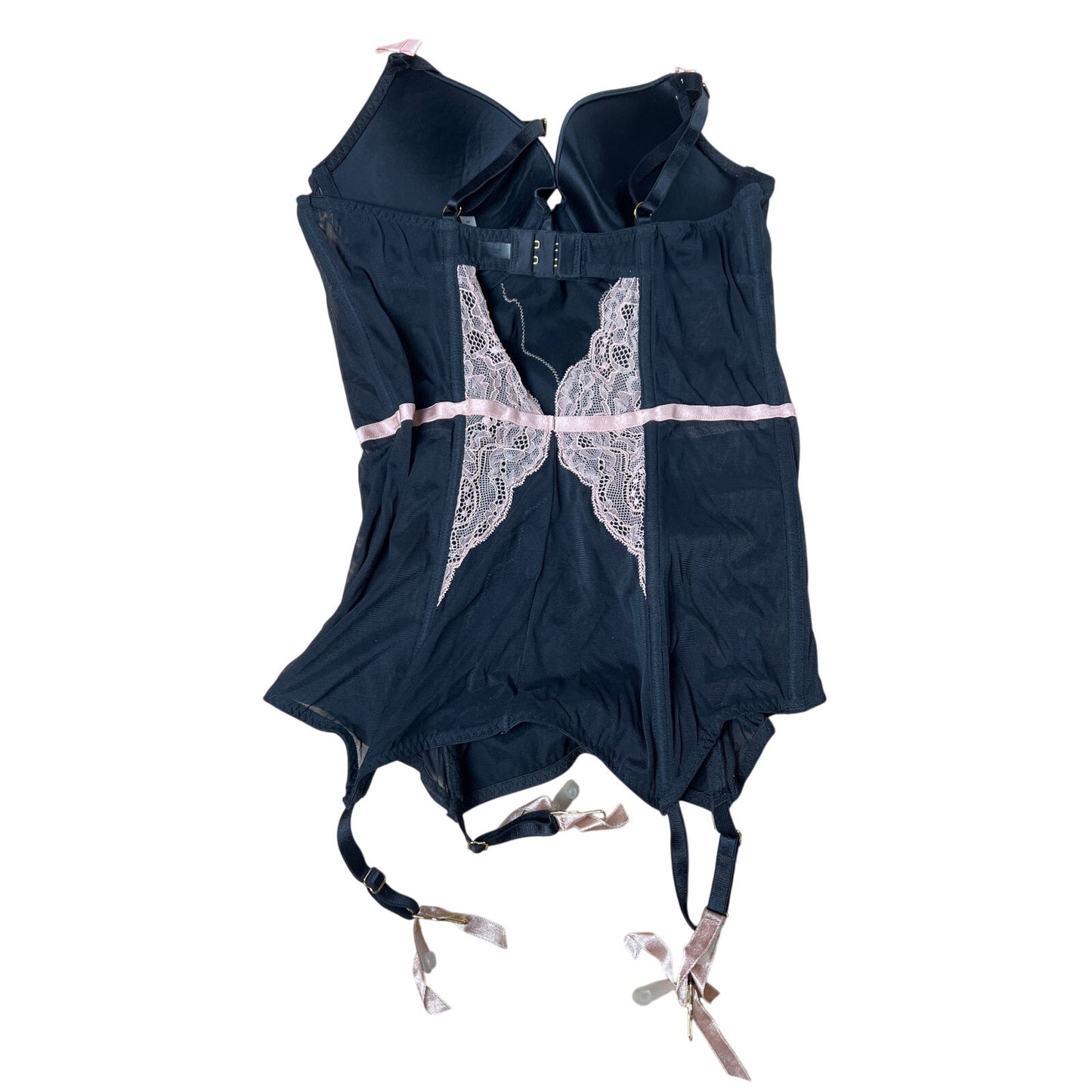 Adore Me Underwire Padded Push Up Boned Babydoll Garter Bra Size M