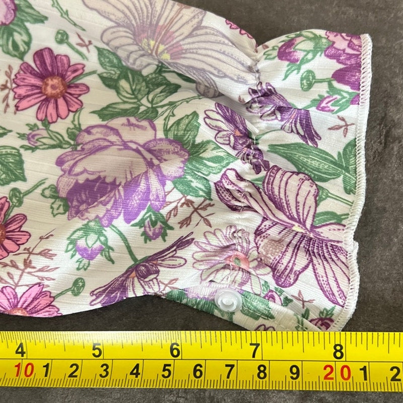 PatPat 3-6M Ruffled One Piece Floral Toddler