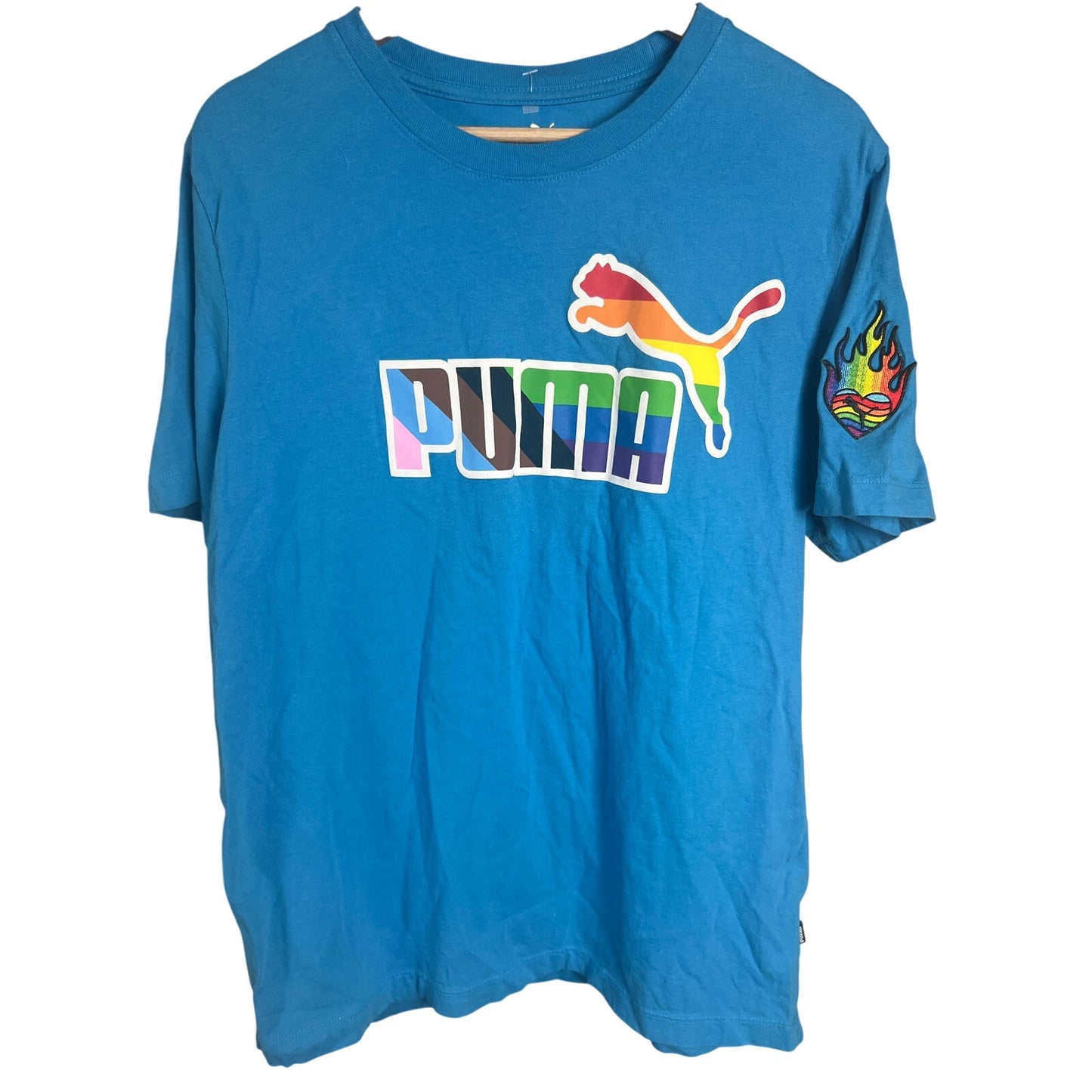 Puma Pride Large Logo Blue Color T-shirt Essential