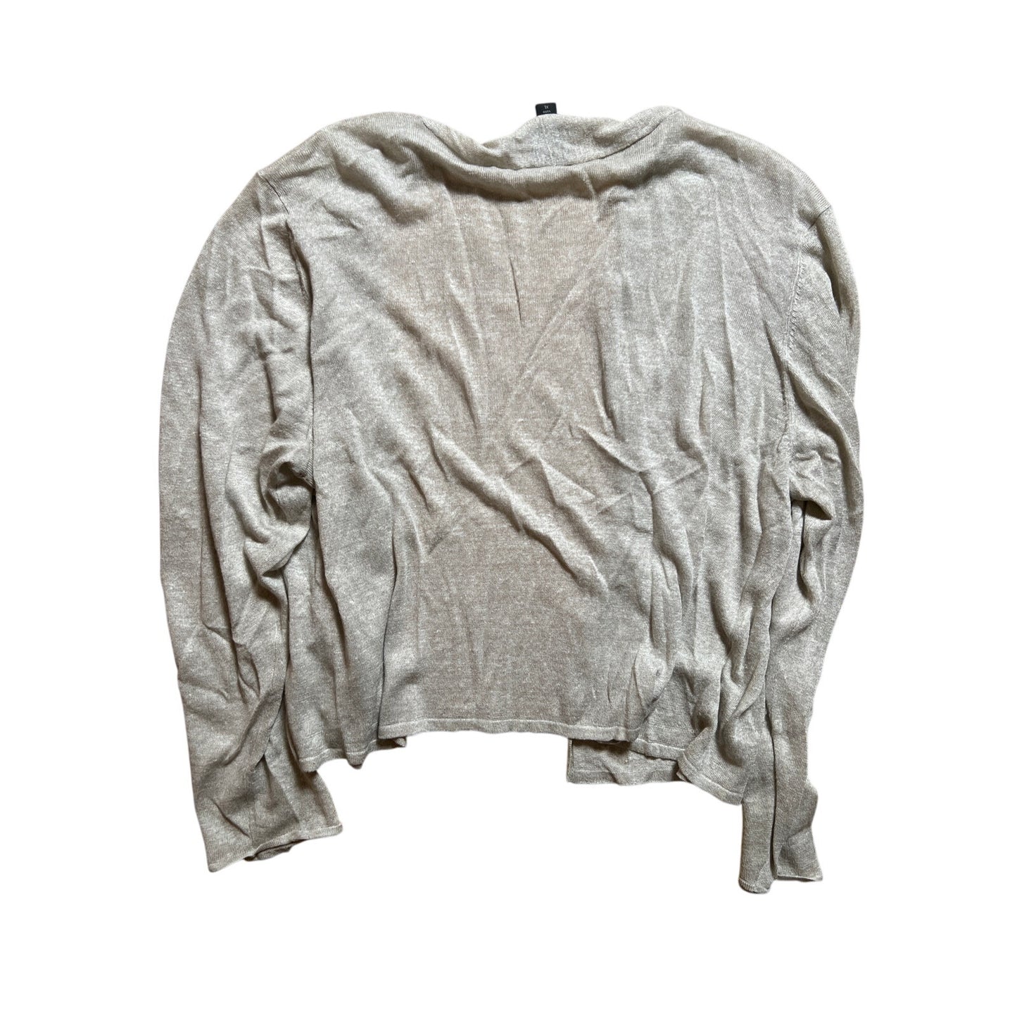 Eileen Fisher Linen Women Beige Cardigan Size XL