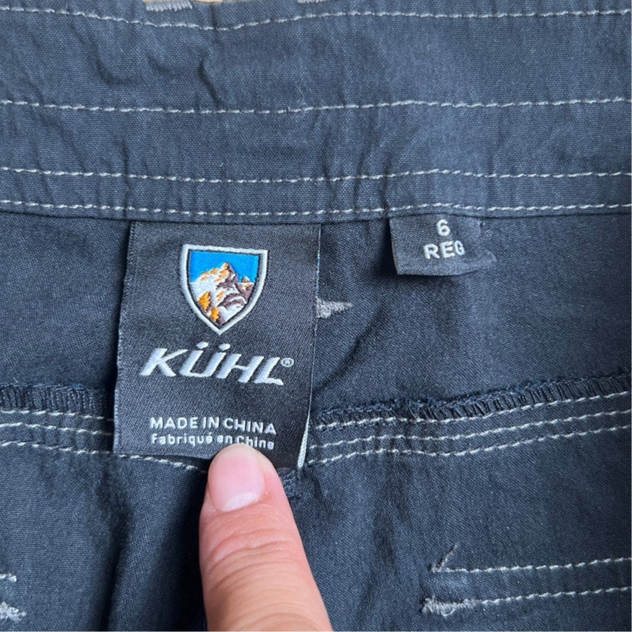 Kuhl Charcoal Grey Capri Hiking Pants 6