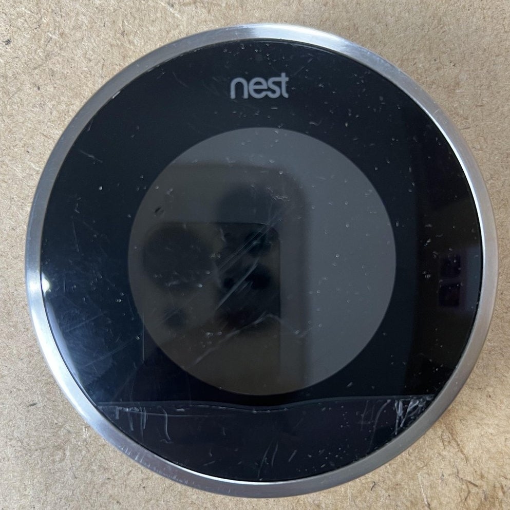 Nest Thermostat Round Smart WiFi Silver Display Unit Only Made In China