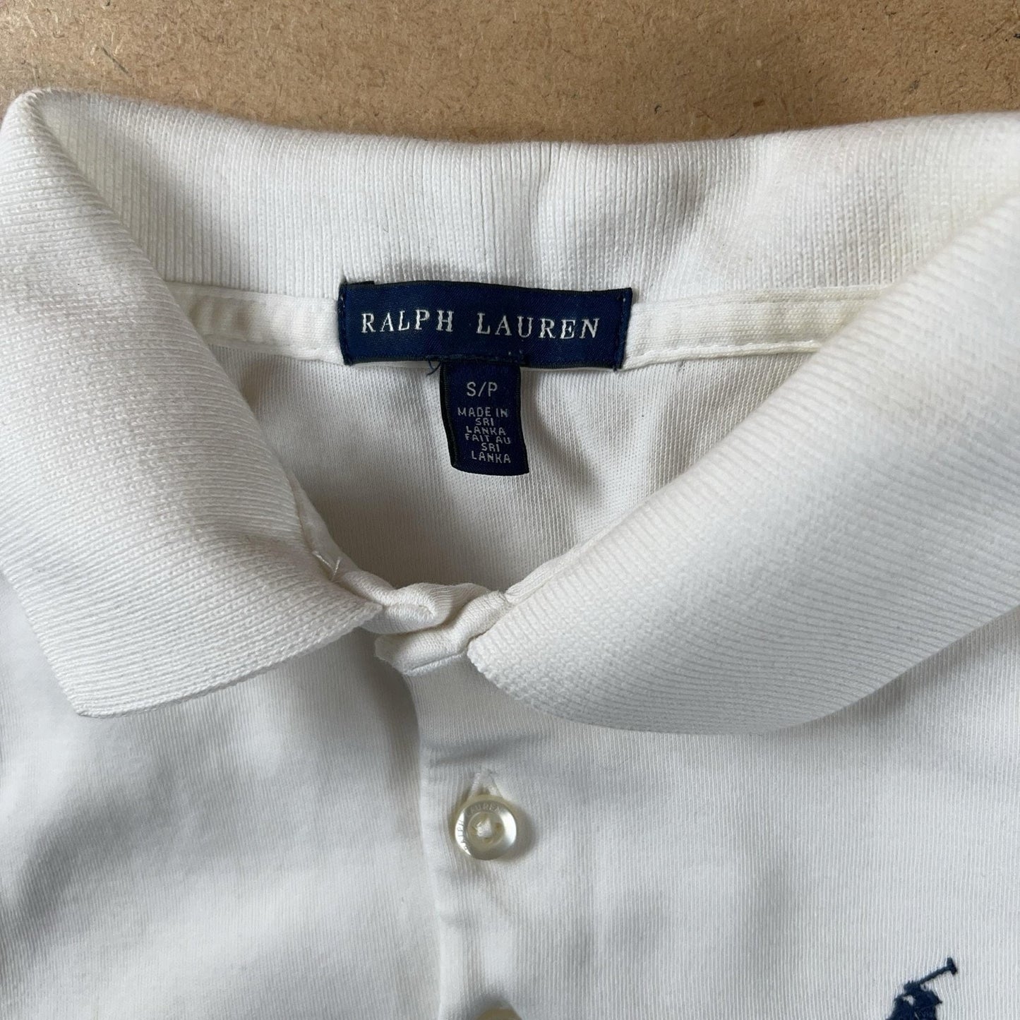 Ralph Lauren Polo Womens S White Sleeveless Collared Button Embroidered Pony
