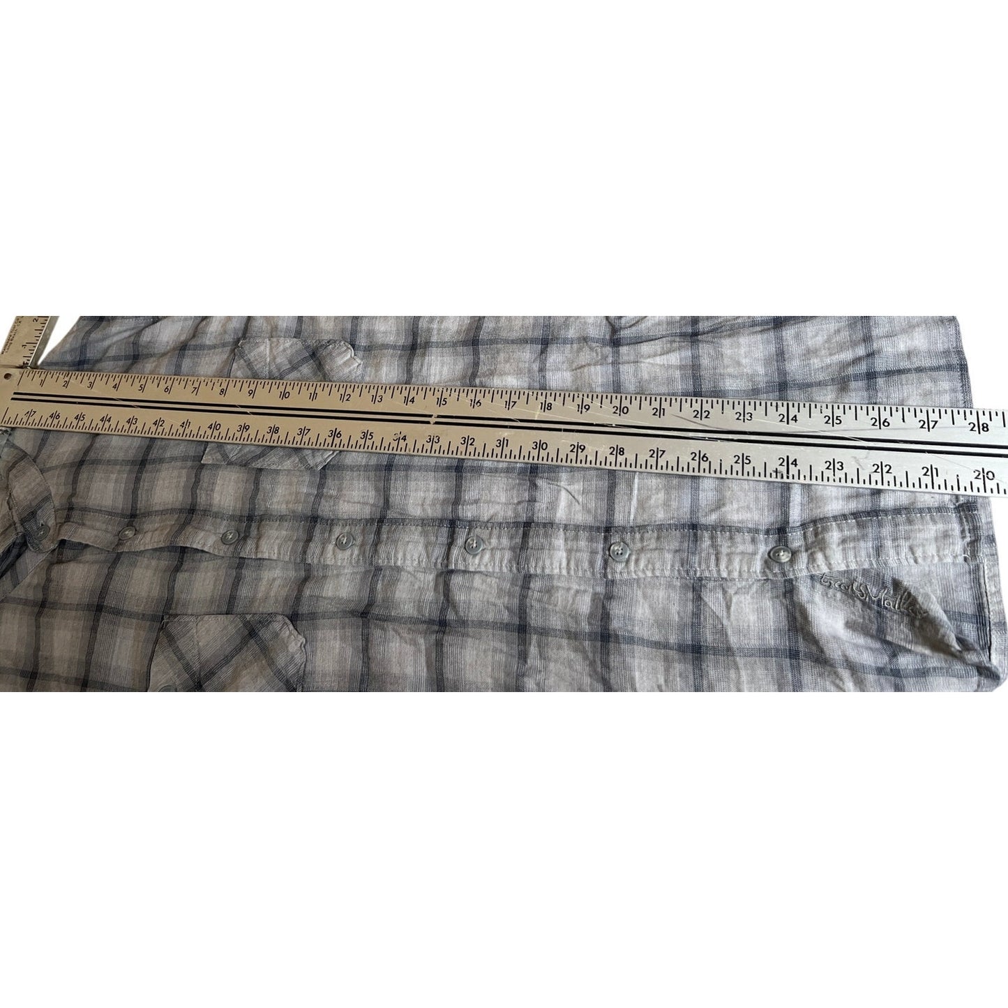 Travis Mathew Men's Plaid Flannel Button Down Long Sleeve Size M