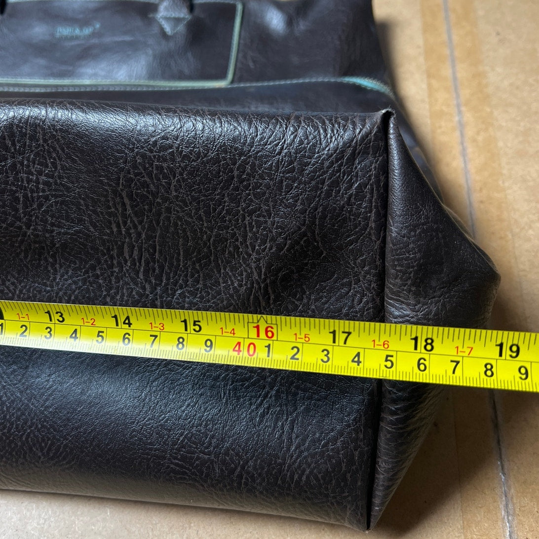 Matt & Nat Faux Brown Leather Crossbody Bag